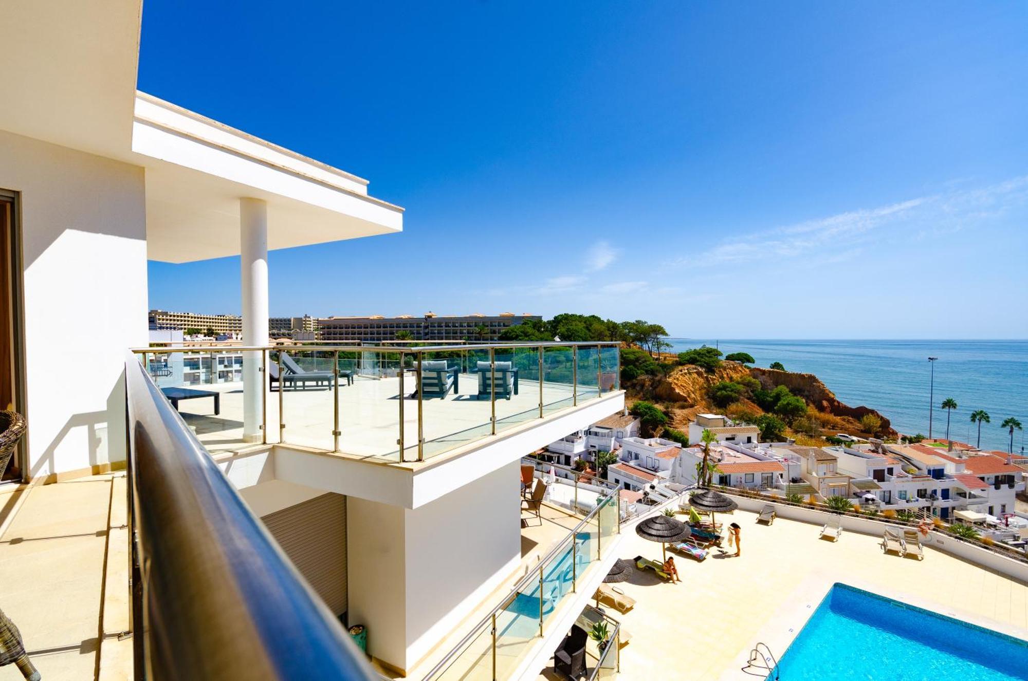 Penthouse Apartment, Superb Sea View 1 Bedroom, Verandas Do Mar At02 Apartamento *